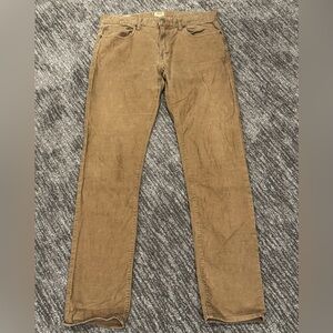 J.Crew 484 Men’s 33/34 Tan Corduroy Pants